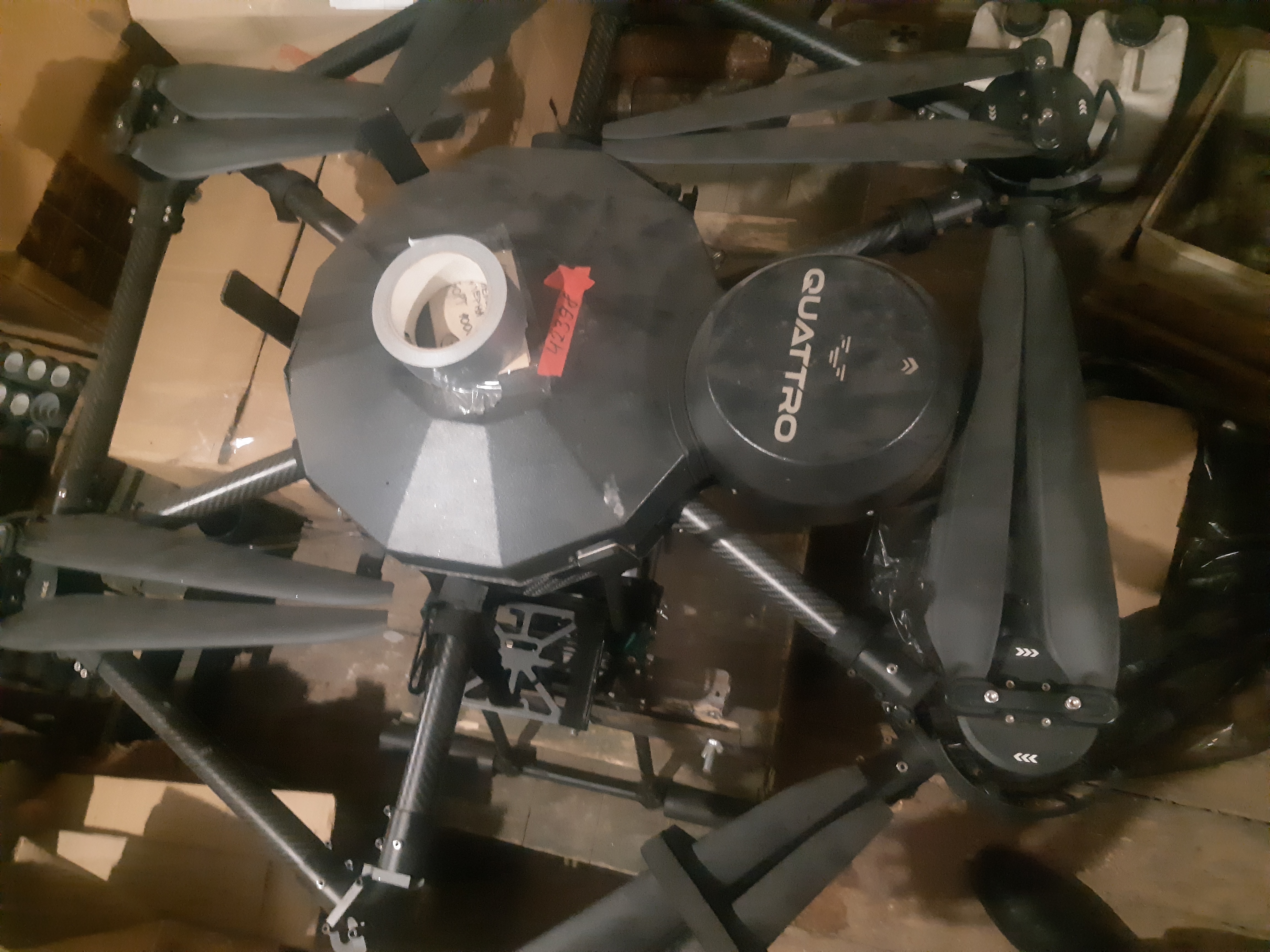 Ukrainian heavy drone workshop