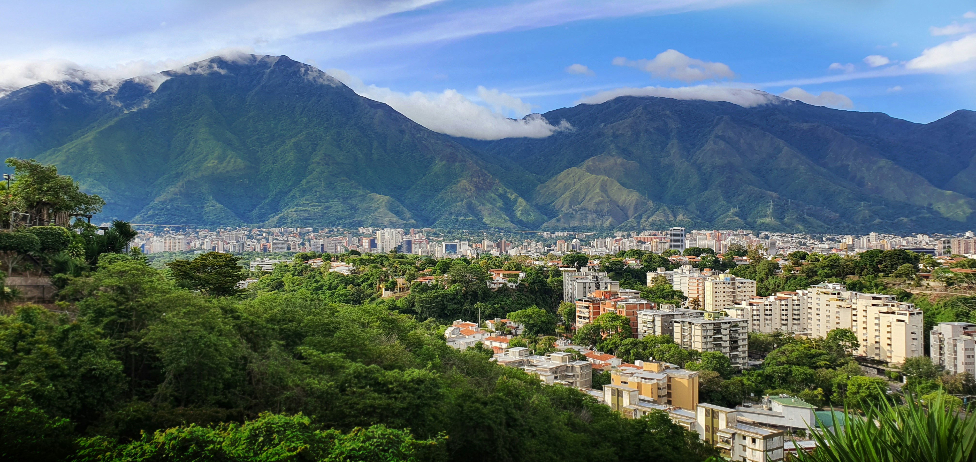 Caracas and the Avila mountain, Venezuela
