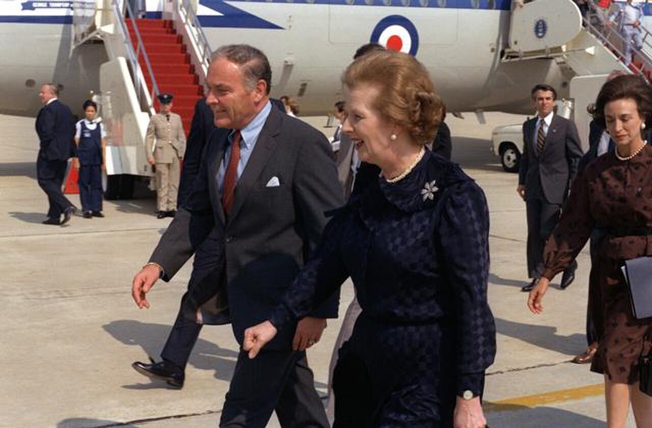 Margaret Thatcher and U.S. Secretary of State Alexander Haig, 1981