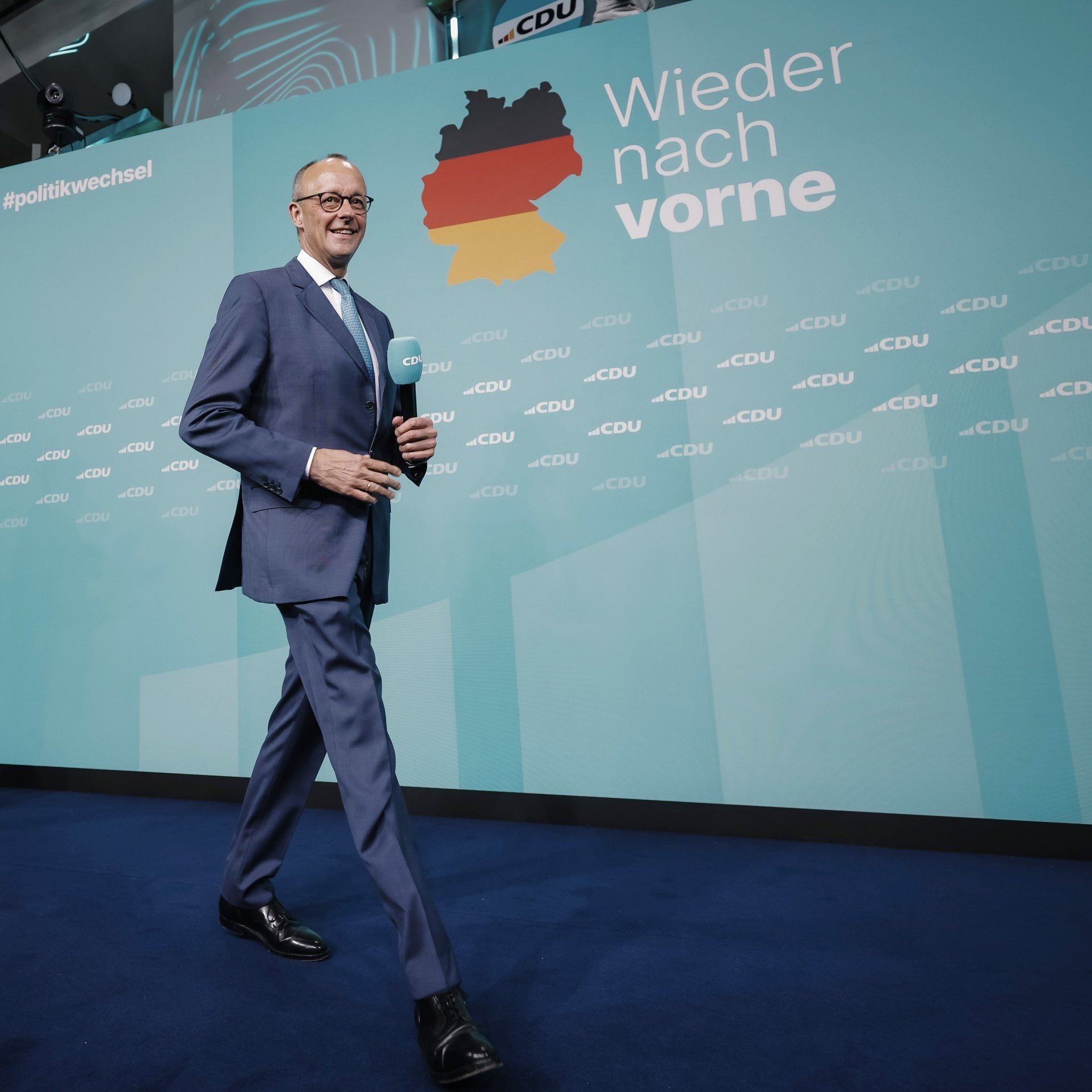 German Chancellor Friedrich Merz at a CDU event