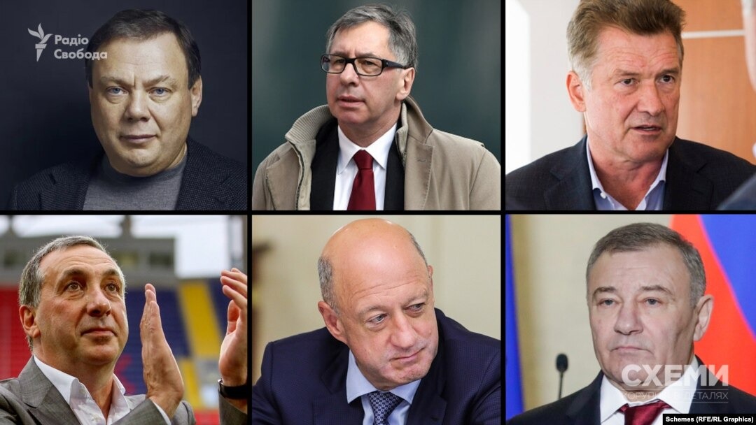 Portrait gallery of Russian oligarchs (RFE/RL Schemes)